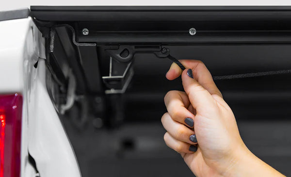 Access LOMAX Tri-Fold Cover 2022+ Ford Maverick 4ft 5in Bed - Black Urethane Tonneau