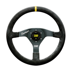 OMP Velocita Superleggero Suede Leather 350mm Diameter Steering Wheel Black