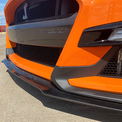 Ford Racing 2020 - 2022 Mustang GT500 / 2018 - 2023 Mustang Carbon Fiber Front Splitter Kit