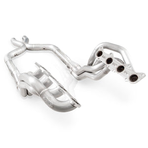 Stainless Power 2011 - 2014 Mustang GT Headers 1-7/8in Primaries High-Flow Cats 3in X-Pipe  Stock Exhaust (Factory Connect)