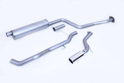 Gibson 2024 + Toyota Tacoma 2.4L Xtra Cab / Double Cab Cat-Back Side Behind Wheel Single Exhaust