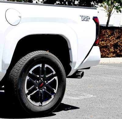 Gibson 2024 + Toyota Tacoma 2.4L Xtra Cab / Double Cab Cat-Back Side Behind Wheel Single Exhaust