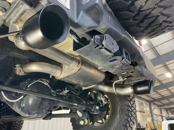 QTP 2021 + Ford Bronco QTP Screamer Axle Back Black Tips