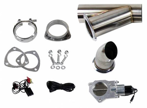 Granatelli 2.5in Stainless Steel Electronic Exhaust Cutout