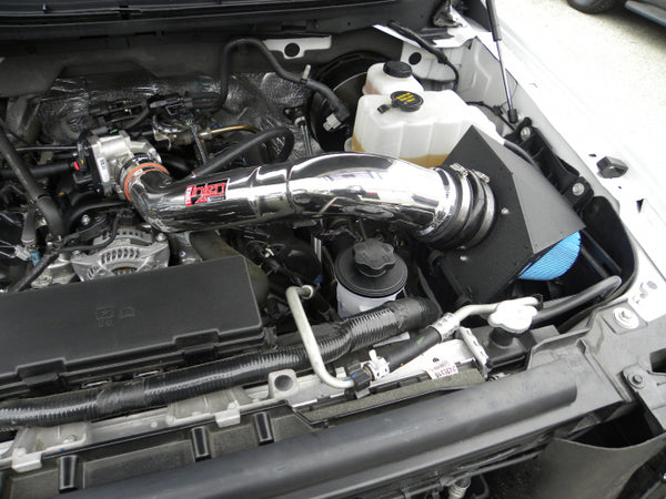 Injen 2009 - 2010 Ford F-150 2 valve V8 4.6L Wrinkle Black Power-Flow Air Intake System