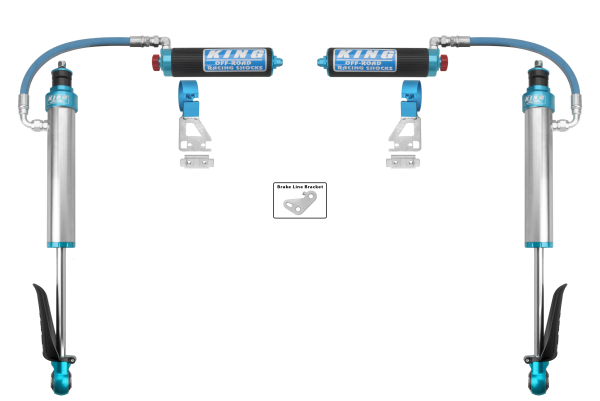 King Shocks OEM Performance Kit 2024+ Toyota Tacoma 2.5 Dia Remote Reservoir Shock w/Adjuster (Pair) - Rear