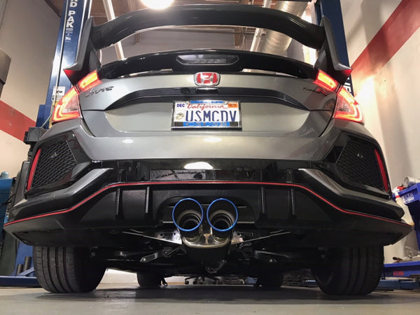 Injen 2017 - 2021 Honda Civic Type-R FK8 3in SS Cat-Back Exhaust w/ Dual Burnt Titanium Tips