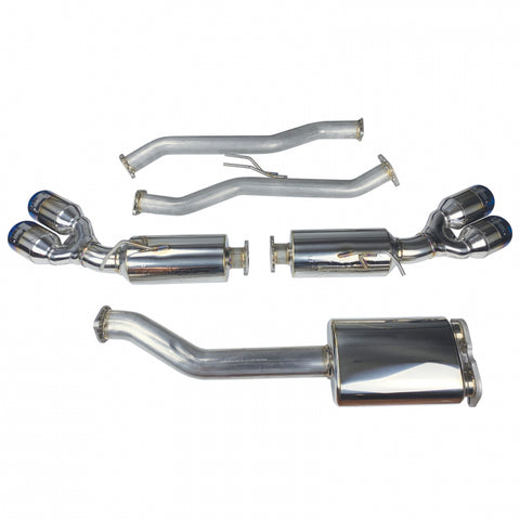Injen 2010-2013 Hyundai Genesis Coupe 2.0L(t) 4cyl SS Exhaust w/ 76mm Y-Pipe Resonator/Molded SS Flanges