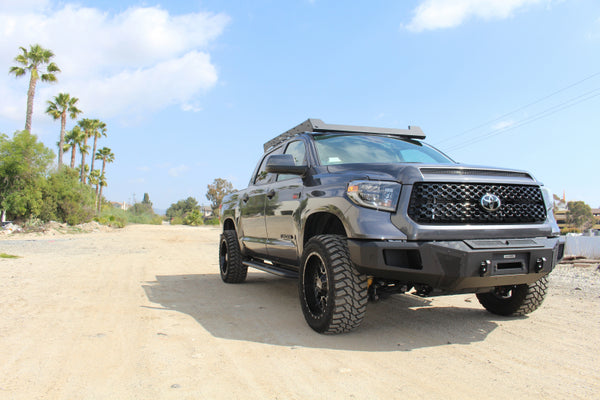 Go Rhino 2016 - 2021 Toyota Tundra CrewMax Ceros Low Profile Roof Rack - Tex. Blk