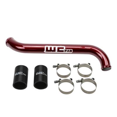 Wehrli 2011 - 2016 Chevrolet 6.6L LML Duramax Upper Coolant Pipe - WCFab Red / Grey / Gloss Black / White