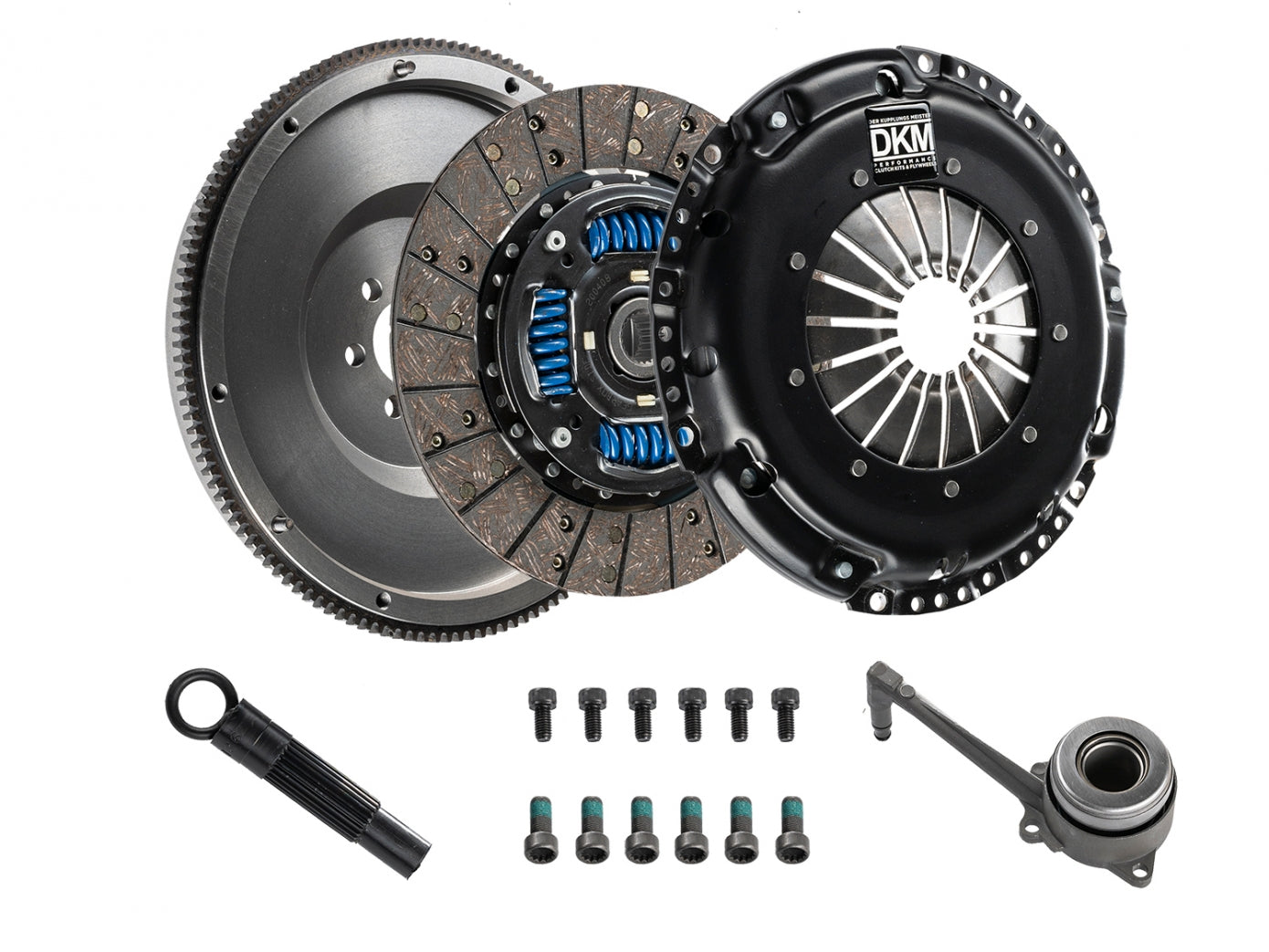 DKM Clutch 2008-2013 Audi A3 / 2008-2010 VW Passat TSI 8 Bolt Motor OE Style MA Clutch Kit w/Flywheel (258 ft/lbs Torque)