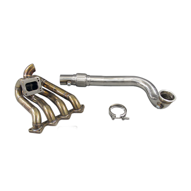 CXRacing T3 / T4 Top Mount Turbo Manifold + Downpipe For Honda Civic with D15 D16 D-Series Engine