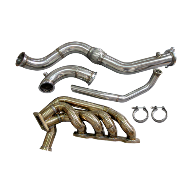 CXRacing Thick Wall 11 Gauge Turbo Manifold + Downpipe + WG Dump Tube For 2004-2009 Honda S2000 F22 Engine