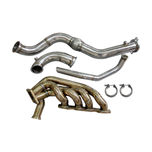 CXRacing Thick Wall 11 Gauge Turbo Manifold + Downpipe + WG Dump Tube For 2004-2009 Honda S2000 F22 Engine