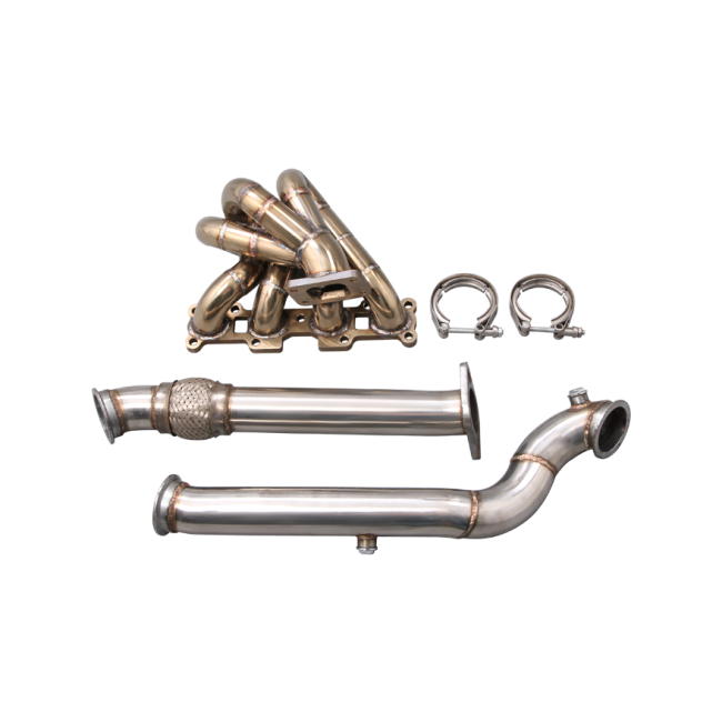 CXRacing T3 Manifold + Downpipe Kit For 1994-1999 Mazda Miata MX-5 1.8L Engine NA-T