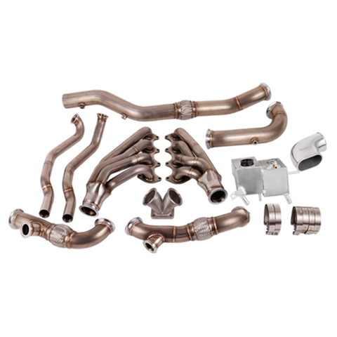 CXRacing Single Turbo Header Downpipe kit for 5th Generation 2005-2014 Ford Mustang 4.6L V8