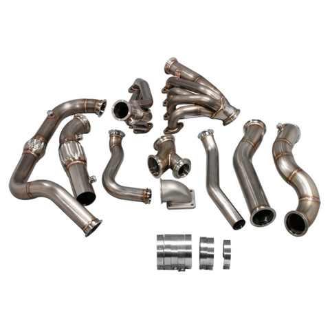 CXRacing Turbo Manifold/Header Kit for 10th Gen 1997-2003 Ford F150 4.6L V8 NA-T