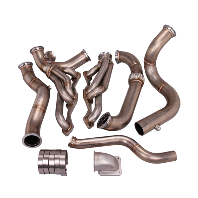 CXRacing Turbo Header/Manifold Downpipe Kit For 82-92 Chevrolet Camaro with SBC Engine