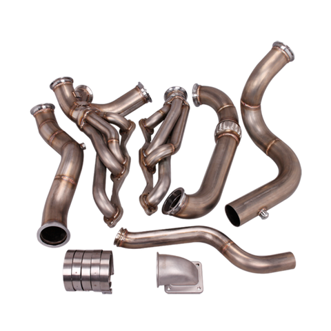 CXRacing Turbo Header/Manifold Downpipe Kit For 82-92 Chevrolet Camaro with SBC Engine