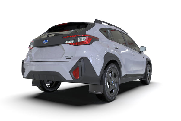 Rally Armor 2024 + Subaru Crosstrek Black UR Mud Flap Grey Logo