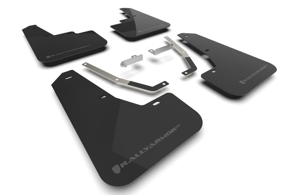 Rally Armor 2024 + Subaru Crosstrek Black UR Mud Flap Grey Logo