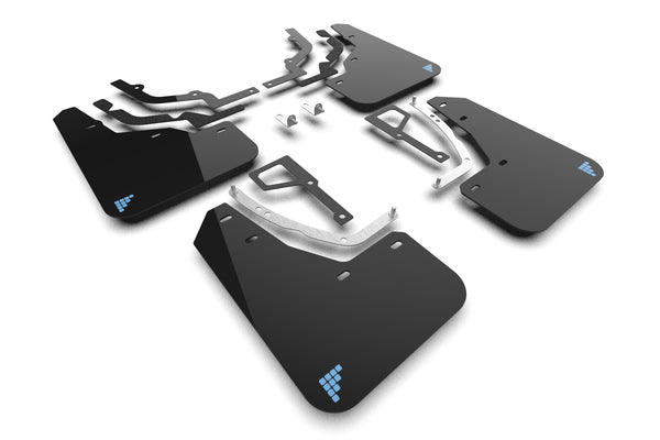 Rally Armor 2025 + Hyundai Ioniq 5 N Black UR Mud Flap Light Blue Battery Logo