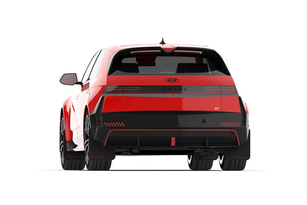 Rally Armor 2025 + Hyundai Ioniq 5 N Black Mud Flap w/ Red Logo