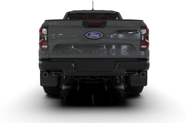 Rally Armor 2023 + Ford Ranger Raptor Black UR Mud Flap Grey Logo