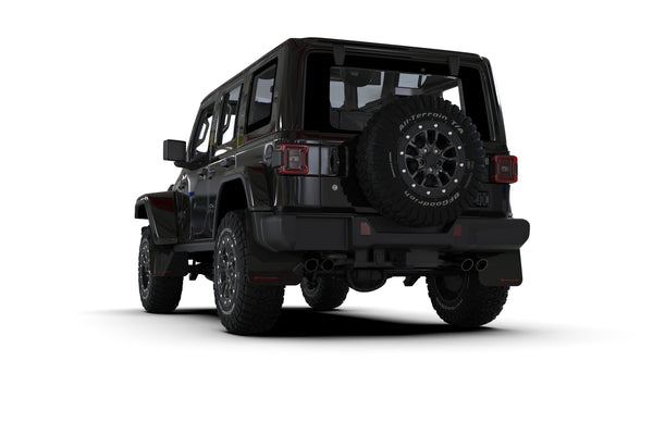 Rally Armor 2018+ Jeep Wrangler Rubicon JL Black UR Mud Flap w/ Red Logo  Product Name: