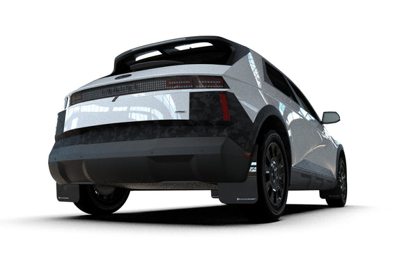 Rally Armor 2025 + Hyundai Ioniq 5 XRT Black Mud Flap White Logo