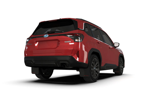 Rally Armor 2025 + Subaru Forester Black UR Mud Flap w/Red Logo