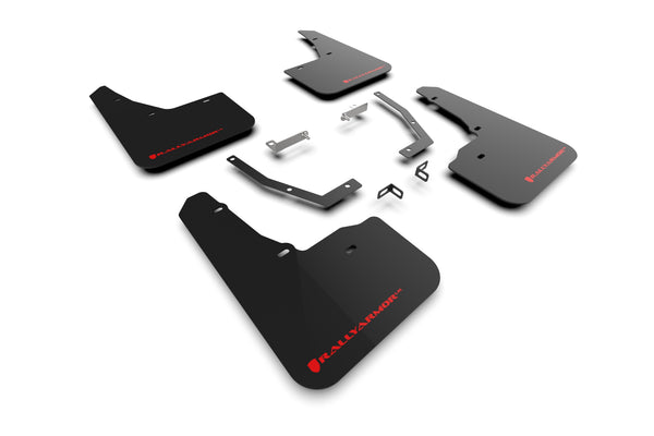 Rally Armor 2025 + Subaru Forester Black UR Mud Flap w/Red Logo