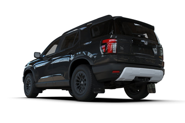 Rally Armor 2026 + Honda Passport Black UR Mudflap - Metallic Black Logo