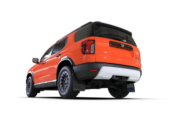 Rally Armor 2026 + Honda Passport Black UR Mudflap - Orange Logo