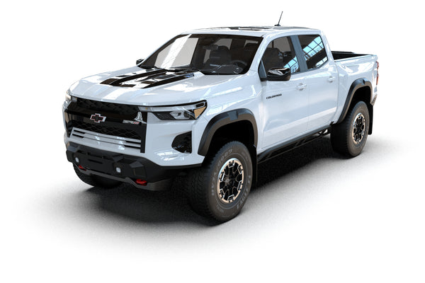 Rally Armor 2023 + Chevy Colorado ZR2 Black Mud Flap - White Logo