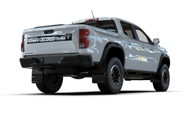 Rally Armor 2023 + Chevy Colorado ZR2 Black Mud Flap - White Logo
