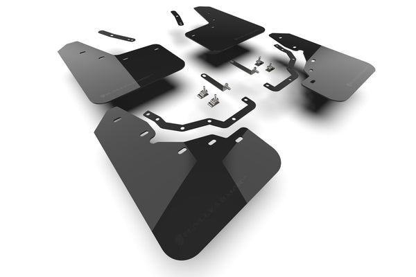 Rally Armor 2024+ Lexus GX550 Overtrail Black UR Mud Flap Metallic Black Logo