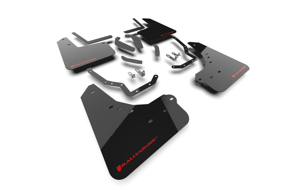 Rally Armor 2025+ Toyota 4Runner Off-Road & Trailhunter Black UR Mud Flap w/ Red Logo