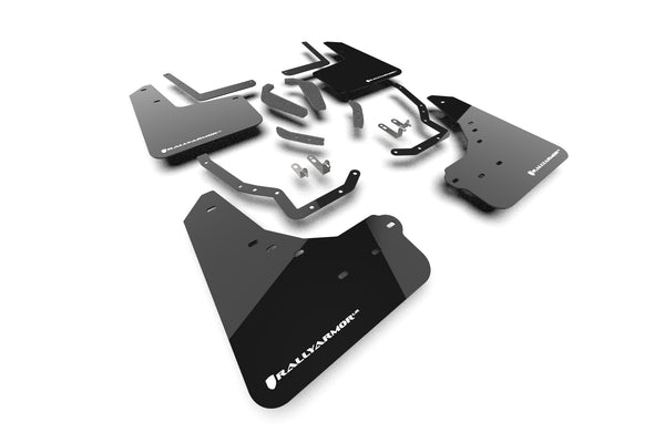 Rally Armor 2025+ Toyota 4Runner Off-Road & Trailhunter Black UR Mud Flap w/ White Logo