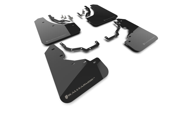 Rally Armor 2024 + Lexus GX 550 Premium / Luxury Black UR Mud Flap - Silver Logo