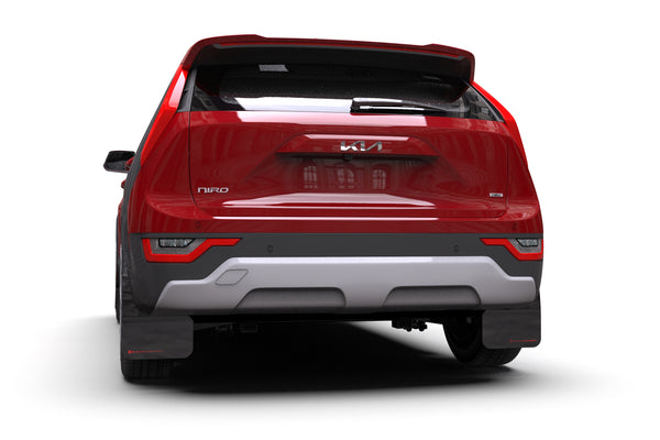 Rally Armor 2023 + Kia Niro SG2 Black UR Mud Flap Red Logo