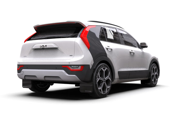Rally Armor 2023 + Kia Niro SG2 Black UR Mud Flap White Logo