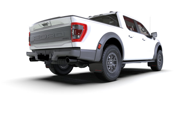 Rally Armor 2021 + Ford F-150 Raptor Black UR Mud Flap w/ Red Logo