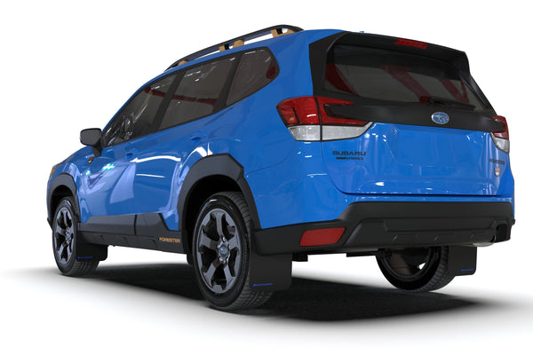 Rally Armor 2022 +  Subaru Forester (Incl. Wilderness) Black UR Mud Flap w/ Blue Logo