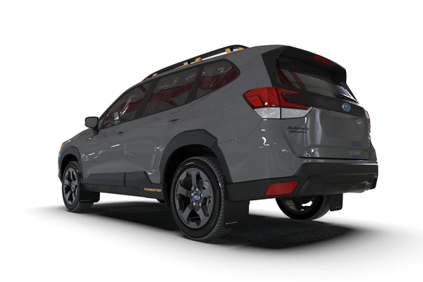 Rally Armor 2022 + Subaru Forester (Incl. Wilderness) Black UR Mud Flap w/ White Logo