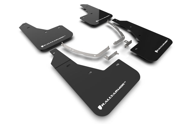 Rally Armor 2022 - 2024 Hyundai Ioniq 5 Black Mud Flap w/ White Logo