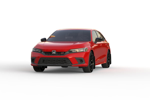 Rally Armor 2022 + Honda Civic (Incl. Si/Sport/Touring) Black UR Mud Flap w/ Red Logo
