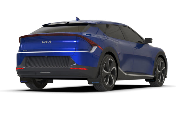 Rally Armor 2022 + Kia EV6 Black UR Mud Flap Blue Logo