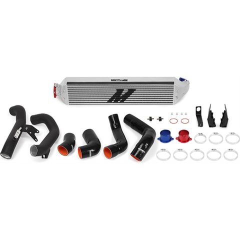 Mishimoto 2016 - 2021 Honda Civic 1.5T / 2017 - 2021 Honda Civic Si Silver Intercooler Kit w/Black Pipes