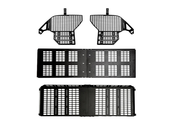 Cali Raised 2010 - 2024 Toyota 4Runner Interior Rear Molle Panel - 2 Row Seating/Both Sides & Middle Tray